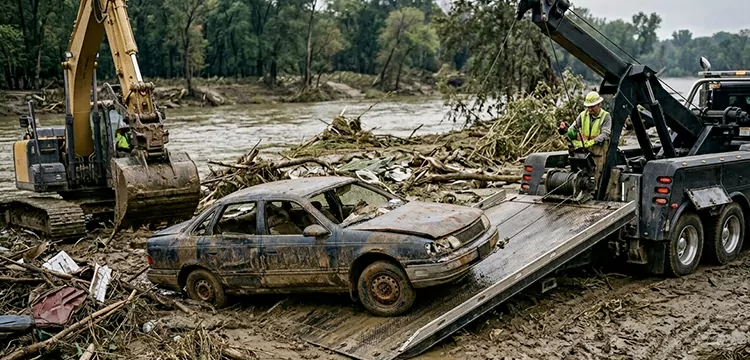 Same Day Flood Damaged Car Pick Up in Tampa