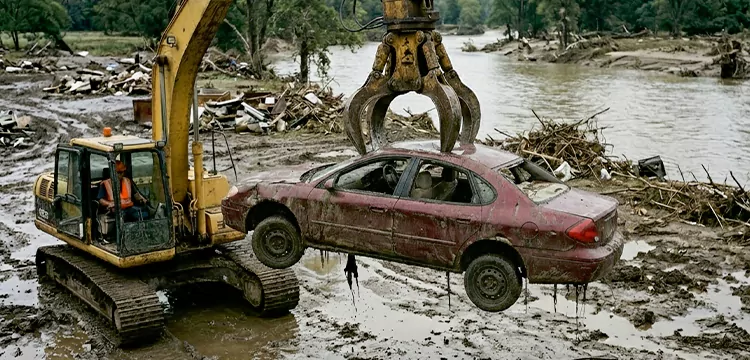 Flood Damaged Junk Car Pick Up for Cash in Tampa 